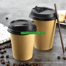 Branded with Logo 6 7 8 9 10 12 14 16 Oz Disposable Coffee Soybean Milk Cola Paper Cup